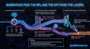 Narratives pick the KPI, and the KPI picks the losers
